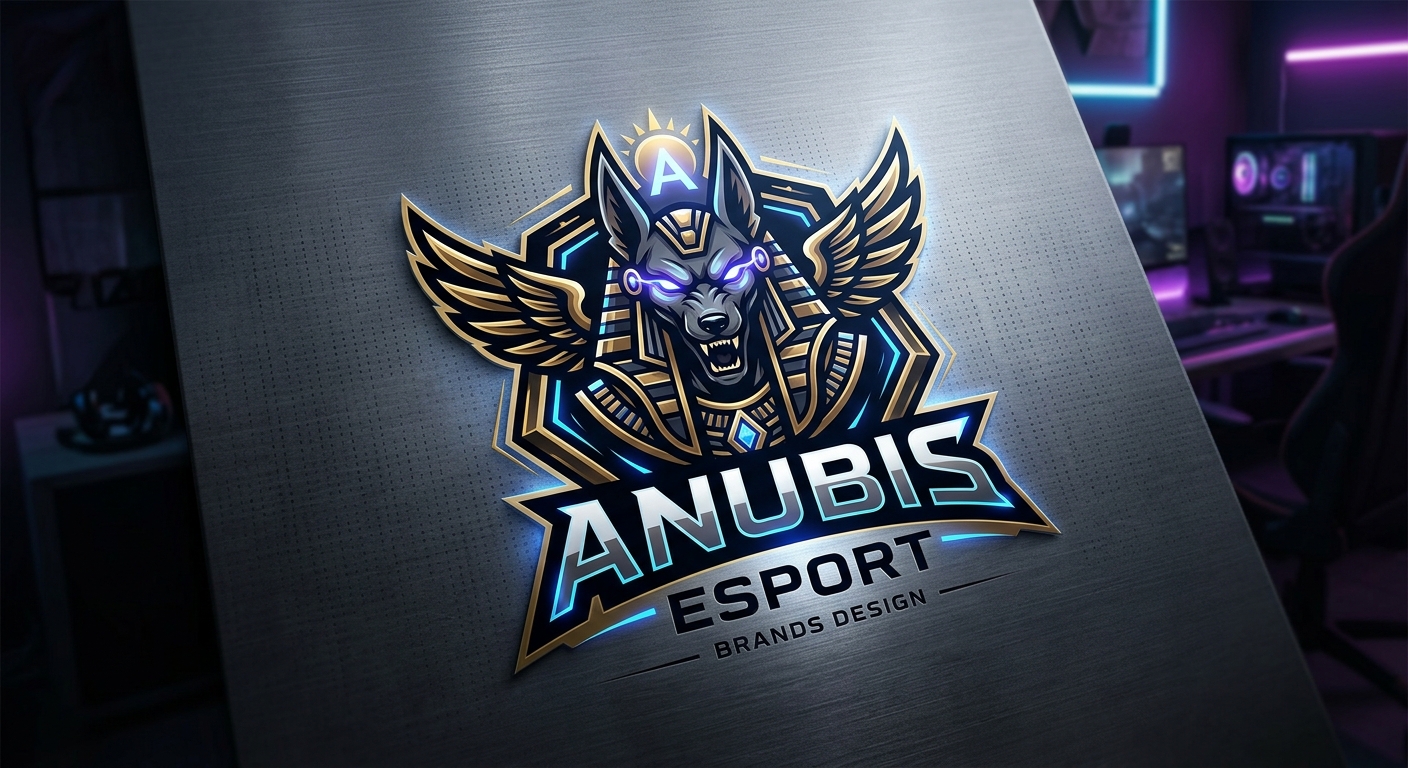 Anubis Esport gaming logo design by Brands Design