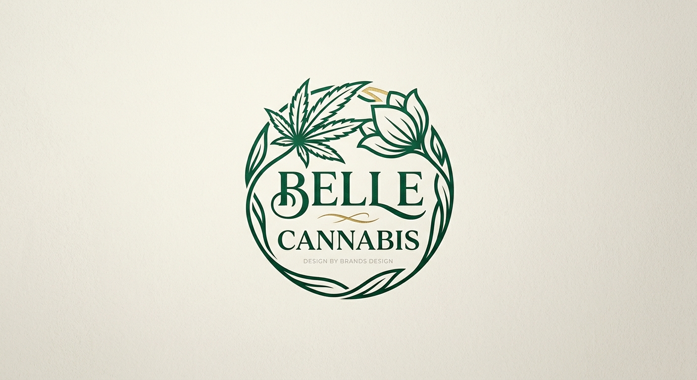 Belle Cannabis logo design by Brands Design